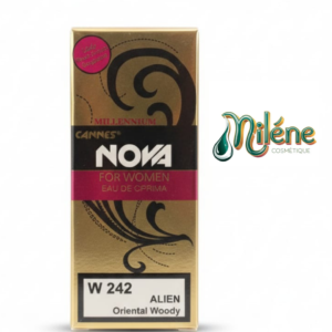 PARFUM NOVA CANNES N°242 est un parfum raffiné qui révèle toute la beauté et la confiance de la femme moderne. Parfum longue tenu, senteur élégante et feminine et Idéal pour toutes occasions.(N°246, N°294, N°202, N°300, N°32, N°78, N°180)