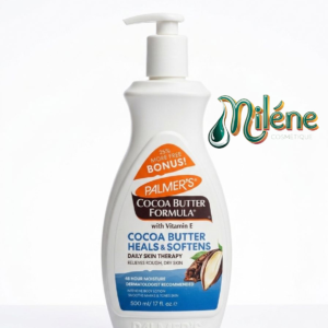LAIT CORPORELLE PALMERS COCO BUTTER 500ml  ( with Vitamin E )  HYDRATATION 48 HEURES, hydrate la peau en profondeur agit contre la peau sèche améliore la souplesse de la peau et son élasticité apporte de la souplesse à la peau