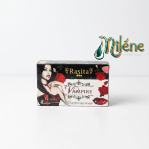 SAVON RASITA VAMPIRE nourrissante pour une hydratation longue durée.  exfolie directement les cellules mortes de la peau et le vitamine aident à nourrir la peau pour qu'elle soit à la fois blanches et claire