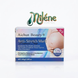SAVON ANTI-STRETCH MARK permet de prévenir et de réduire éfficacement les vergetures, les cicatrices et la cellulite, de reguler les pigments dematoglyphiques, de réparer les cellules endommagées, d'augmenter l'élasticité de la peau afin de prévenir la formation de nouvelles vergetures et de rendre la peau plus élastique et lisse.