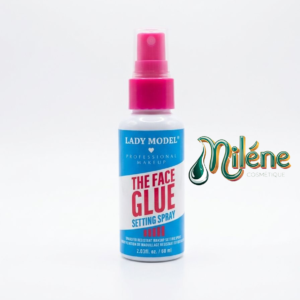 FIXATEUR THE FACE GLUE DE LADY MODEL Ne laissez plus l’humidité ou les longues journées gâcher votre look ! Découvrez le fixateur de maquillage qui porte bien son nom. 60 ml à glisser partout pour une fraîcheur instantanée. Vaporisez après votre routine pour un effet "seconde peau".