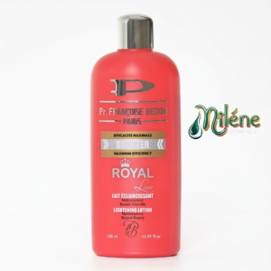 LAIT FRANCOISE BEDON PARIS BOOSTER Conçu pour celles et ceux qui exigent une efficacité radicale, ce soin est bien plus qu'un simple lait corporel : c'est un véritable activateur d'éclat. Ce lait se distingue par sa mention "Maximum Efficiency", offrant une action renforcée sur les zones rebelles et les imperfections pigmentaires, éliminer les taches brunes. Hydrate intensément tout en protégeant l'épiderme contre les agressions extérieures. Un flacon généreux de 500 ml pour un rituel beauté quotidien sans compromis.