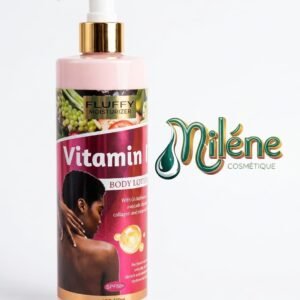 LAIT DE CORPS VITAMIN FLUFFY MOISTURIZER Sa formule riche et onctueuse combine les meilleurs actifs pour une transformation visible. le SPF 50+ Protège efficacement contre le vieillissement prématuré et les taches solaires. Enrichi en Glutathion, Avocat, Collagène et Vitamines pour nourrir intensément l'épiderme.