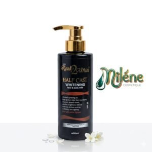 LAIT DE CORPS READY2WHITE HALF CAST est un véritable cocktail de jeunesse pour votre visage et votre corps. Illumine le teint et réduit les imperfections. SPF 50 pour protéger votre peau des rayons UV. Hydrate en profondeur, combat la sécheresse et les vergetures. Le lait cliniquement prouvé pour transformer la texture de votre peau tout en la protégeant du vieillissement prématuré.