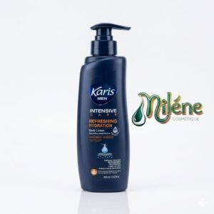LAIT DE CORPS KARIS MEN INTENSIVE CARE : un soin spécialement conçu pour répondre aux besoins de la peau masculine. Conçue pour une absorption ultra-rapide, elle apporte une sensation de fraîcheur immédiate sans aucun effet gras. Ne colle pas, parfait pour les hommes pressés, 48 heures d'efficacité prouvée.