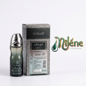 HUILE MOUSUF RAMADIN est l'essence même du charisme et de la sophistication moderne. Conçu avec le savoir-faire unique d'Al-Nuaim, ce parfum évolue magnifiquement sur la peau pour vous accompagner tout au long de la journée ou de la nuit.  Son flacon teinté de gris fumé et surmonté d'un capot argenté métallisé reflète parfaitement la force et l'élégance de son sillage.