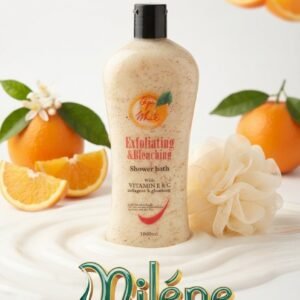 GAL DE DOUCHE GIGA WHITE : Sa texture onctueuse parsemée de micro-grains exfolie votre peau en douceur pour révéler un teint incroyablement unifié, lumineux et soyeux.   Vitamines E & C : Un duo antioxydant incontournable pour protéger, nourrir et illuminer l'épiderme. Collagène : Apporte fermeté et élasticité à la peau pour un aspect plus jeune et lisse. Glutathion : Un actif phare reconnu pour son action clarifiante et unifiante sur le teint. Une bouteille maxi de 1000 ml pour prendre soin de vous sans compter.