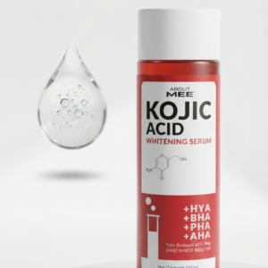 Le concentré ultime pour effacer les taches et booster l'éclat de votre peau ! 💧 Découvrez le Sérum Éclaircissant à l'Acide Kojique (About MEE). Une formule experte ultra-complète combinant l'acide kojique et un complexe d'acides exfoliants et hydratants pour transformer la qualité de votre peau. Acide Kojique : Éclaircit le teint et atténue fortement l'hyperpigmentation et les taches sombres  AHA + BHA + PHA : Exfolient en douceur, désincrustent les pores et affinent le grain de peau  HYA (Acide Hyaluronique) : Maintient une hydratation intense et repulpe l'épiderme