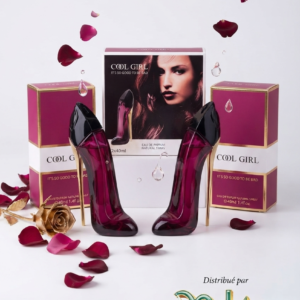 Coffret de 2PARFUMS COOL GIRLS révèle la dualité de la femme moderne : à la fois douce, mystérieuse et irrésistiblement audacieuse. Son flacon emblématique en forme de talon aiguille abrite une fragrance gourmande et florale qui ne laisse personne indifférent. Distribué par Milène Cosmétique.