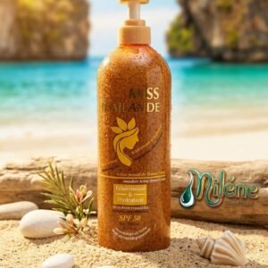 GEL DE DOUCHE MISS THAÏLANDE, Une formule nettoyante à action immédiate conçue pour sublimer, hydrater et illuminer votre peau dès le lavage.  Protection Intégrée SPF 50 : Aide à préserver l'éclat de votre peau et à la protéger contre le dessèchement solaire. Un flacon pompe ultra-pratique de 1 litre (35,5 fl oz) pour un usage quotidien prolongé et un soin testé dermatologiquement.