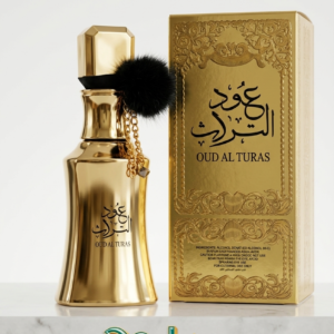 PARFUM OUD AL TURAS, une création olfactive majestueuse qui incarne l'élégance, la tradition et la noblesse. Présenté dans un flacon doré sculptural orné de détails raffinés, ce parfum est une véritable signature de prestige. Un flacon somptueux, véritable objet d'art, sublimé par sa pampille noire.