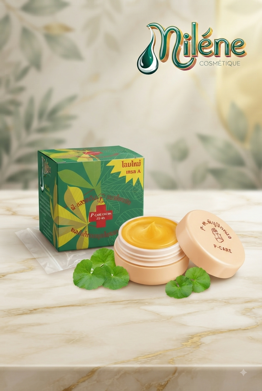 P-CARE Cream : Offrez à votre peau un soin réparateur intense grâce à la baume-crème P-CARE (Grade A). Enrichie en extraits botaniques bienfaisants comme le Centella Asiatica, sa texture riche et onctueuse soulage immédiatement les irritations, atténue les rougeurs et favorise la cicatrisation naturelle de l'épiderme.