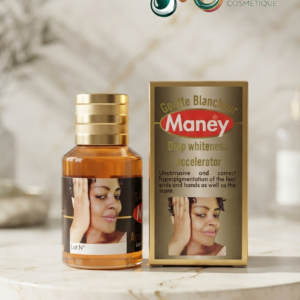 CONCENTRE GOUTTE BLANCHEUR MANEY: Dites adieu aux zones sombres et aux imperfections tenaces grâce au concentré Goutte Blancheur Maney (Drop whiteness accelerator). Formulé pour agir avec précision, ce soin correcteur aide à traiter l'hyperpigmentation ciblée et à restaurer l'uniformité de la peau tout en réduisant l'apparence des cicatrices.