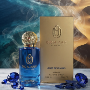 Oud Al Malik – Blue de Chanel : Plongez dans l'alliance parfaite entre la puissance orientale du bois d'oud et l'élégance intemporelle d'un grand classique. Oud Al Malik revisite les notes iconiques dans cette édition Blue de Chanel, pensée pour offrir un sillage à la fois frais, intense et terriblement séduisant.