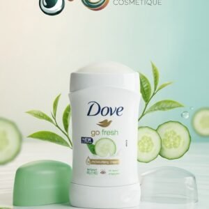 CRÈME DÉODORANT DOVE l’ association vivifiante du concombre et du thé vert pour une sensation de propreté instantanée. Une formule efficace pour rester fraîche et confiante toute la journée. Enrichi en crème hydratante pour prendre soin de la peau délicate de vos aisselles.